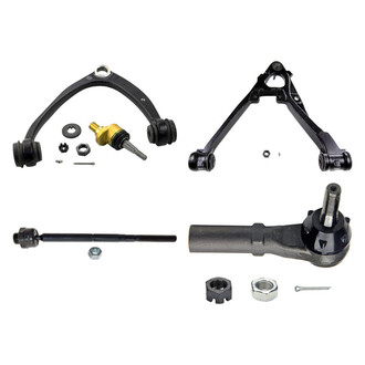 MOOG® - Front Passenger Side Lower and Upper Control Arm with Ball Joint and Tie Rod End Kit