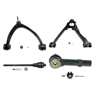 MOOG® - Front Passenger Side Lower and Upper Control Arm with Ball Joint and Tie Rod End Kit