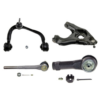 MOOG® - Front Passenger Side Lower and Upper Control Arm with Ball Joint and Tie Rod End Kit