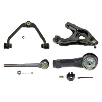 MOOG® - Front Passenger Side Lower and Upper Control Arm with Ball Joint and Tie Rod End Kit
