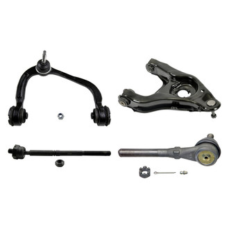 MOOG® - Front Passenger Side Lower and Upper Control Arm with Ball Joint and Tie Rod End Kit
