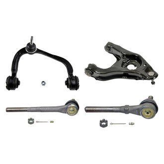 MOOG® - Front Passenger Side Lower and Upper Control Arm with Ball Joint and Tie Rod End Kit