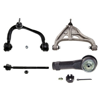 MOOG® - Front Passenger Side Lower and Upper Control Arm with Ball Joint and Tie Rod End Kit