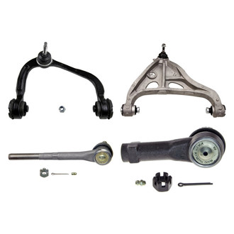 MOOG® - Front Passenger Side Lower and Upper Control Arm with Ball Joint and Tie Rod End Kit