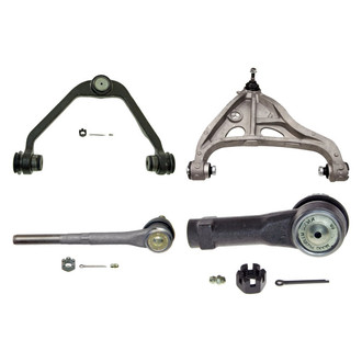MOOG® - Front Passenger Side Lower and Upper Control Arm with Ball Joint and Tie Rod End Kit