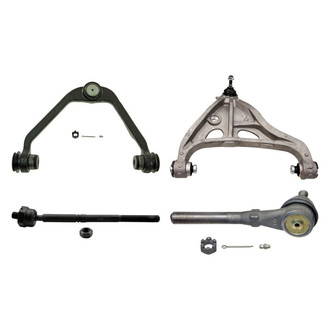 MOOG® - Front Passenger Side Lower and Upper Control Arm with Ball Joint and Tie Rod End Kit