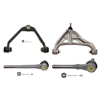 MOOG® - Front Passenger Side Lower and Upper Control Arm with Ball Joint and Tie Rod End Kit