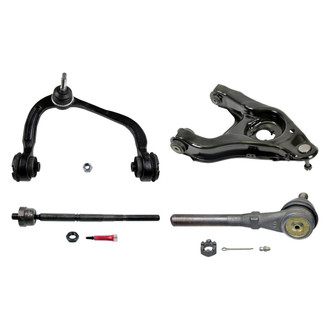 MOOG® - Front Passenger Side Lower and Upper Control Arm with Ball Joint and Tie Rod End Kit