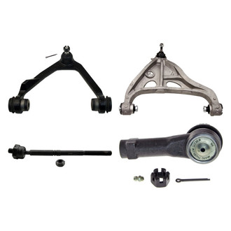 MOOG® - Front Passenger Side Lower and Upper Control Arm with Ball Joint and Tie Rod End Kit