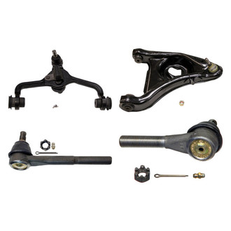 MOOG® - Front Passenger Side Lower and Upper Control Arm with Ball Joint and Tie Rod End Kit