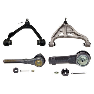 MOOG® - Front Passenger Side Lower and Upper Control Arm with Ball Joint and Tie Rod End Kit