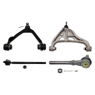 MOOG® - Front Passenger Side Lower and Upper Control Arm with Ball Joint and Tie Rod End Kit