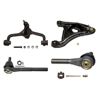 MOOG® - Front Passenger Side Lower and Upper Control Arm with Ball Joint and Tie Rod End Kit