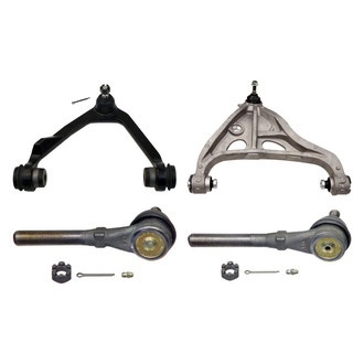 MOOG® - Front Passenger Side Lower and Upper Control Arm with Ball Joint and Tie Rod End Kit