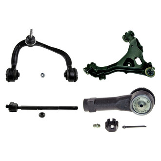 MOOG® - Front Passenger Side Lower and Upper Control Arm with Ball Joint and Tie Rod End Kit