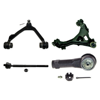 MOOG® - Front Passenger Side Lower and Upper Control Arm with Ball Joint and Tie Rod End Kit