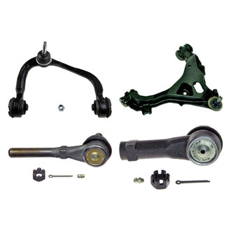 MOOG® - Front Passenger Side Lower and Upper Control Arm with Ball Joint and Tie Rod End Kit