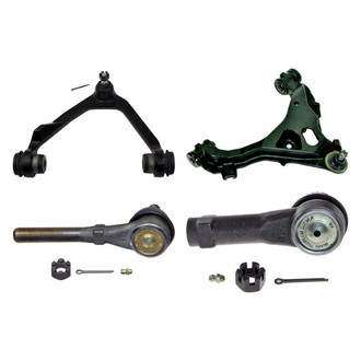 MOOG® - Front Passenger Side Lower and Upper Control Arm with Ball Joint and Tie Rod End Kit