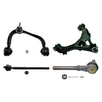 MOOG® - Front Passenger Side Lower and Upper Control Arm with Ball Joint and Tie Rod End Kit