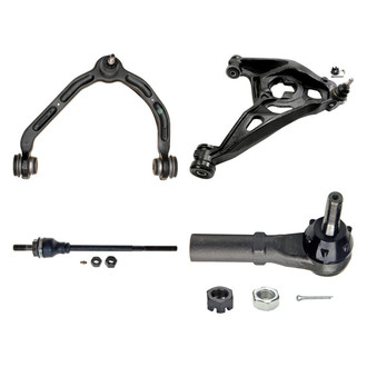 MOOG® - Front Passenger Side Lower and Upper Control Arm with Ball Joint and Tie Rod End Kit
