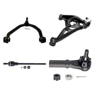 MOOG® - Front Passenger Side Lower and Upper Control Arm with Ball Joint and Tie Rod End Kit