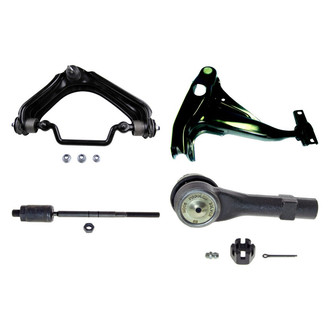 MOOG® - Front Passenger Side Lower and Upper Control Arm with Ball Joint and Tie Rod End Kit