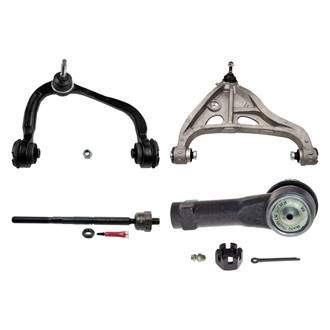 MOOG® - Front Passenger Side Lower and Upper Control Arm with Ball Joint and Tie Rod End Kit