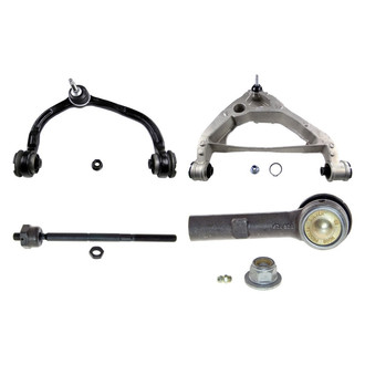 MOOG® - Front Passenger Side Lower and Upper Control Arm with Ball Joint and Tie Rod End Kit