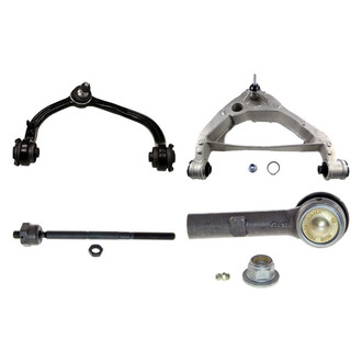 MOOG® - Front Passenger Side Lower and Upper Control Arm with Ball Joint and Tie Rod End Kit