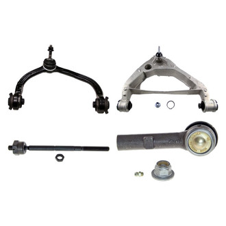 MOOG® - Front Passenger Side Lower and Upper Control Arm with Ball Joint and Tie Rod End Kit