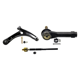 MOOG® - Front Passenger Side Lower Control Arm with Ball Joint and Tie Rod End Kit
