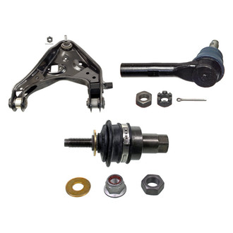 MOOG® - Front Passenger Side Lower Control Arm with Ball Joint and Tie Rod End Kit