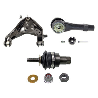 MOOG® - Front Passenger Side Lower Control Arm with Ball Joint and Tie Rod End Kit