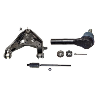 MOOG® - Front Passenger Side Lower Control Arm with Ball Joint and Tie Rod End Kit
