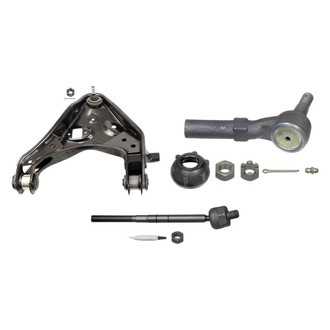 MOOG® - Front Passenger Side Lower Control Arm with Ball Joint and Tie Rod End Kit