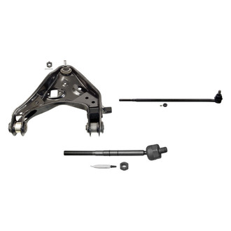 MOOG® - Front Passenger Side Lower Control Arm with Ball Joint and Tie Rod End Kit