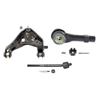 MOOG® - Front Passenger Side Lower Control Arm with Ball Joint and Tie Rod End Kit