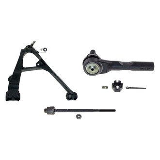 MOOG® - Front Passenger Side Lower Control Arm with Ball Joint and Tie Rod End Kit