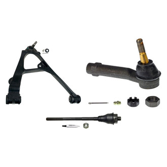 MOOG® - Front Passenger Side Lower Control Arm with Ball Joint and Tie Rod End Kit