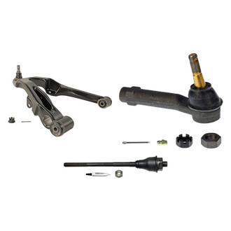 MOOG® - Front Passenger Side Lower Control Arm with Ball Joint and Tie Rod End Kit