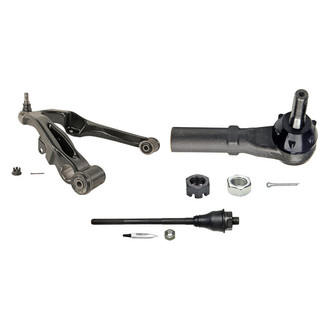 MOOG® - Front Passenger Side Lower Control Arm with Ball Joint and Tie Rod End Kit