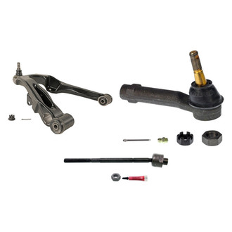 MOOG® - Front Passenger Side Lower Control Arm with Ball Joint and Tie Rod End Kit