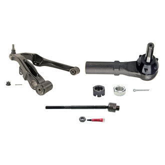 MOOG® - Front Passenger Side Lower Control Arm with Ball Joint and Tie Rod End Kit