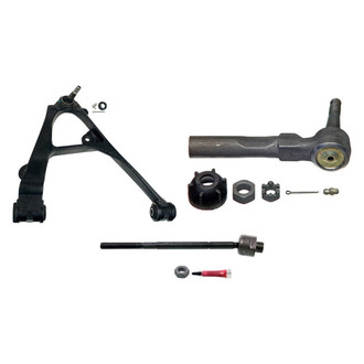 MOOG® - Front Passenger Side Lower Control Arm with Ball Joint and Tie Rod End Kit