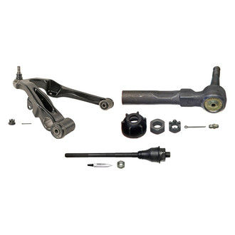 MOOG® - Front Passenger Side Lower Control Arm with Ball Joint and Tie Rod End Kit