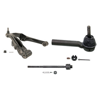 MOOG® - Front Passenger Side Lower Control Arm with Ball Joint and Tie Rod End Kit