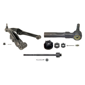 MOOG® - Front Passenger Side Lower Control Arm with Ball Joint and Tie Rod End Kit