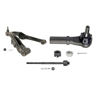 MOOG® - Front Passenger Side Lower Control Arm with Ball Joint and Tie Rod End Kit