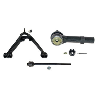 MOOG® - Front Passenger Side Lower Control Arm with Ball Joint and Tie Rod End Kit