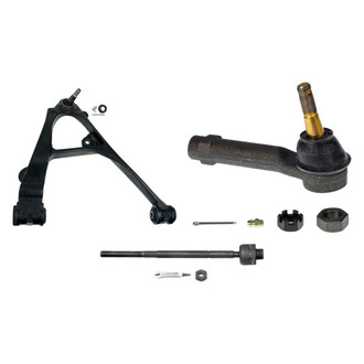 MOOG® - Front Passenger Side Lower Control Arm with Ball Joint and Tie Rod End Kit